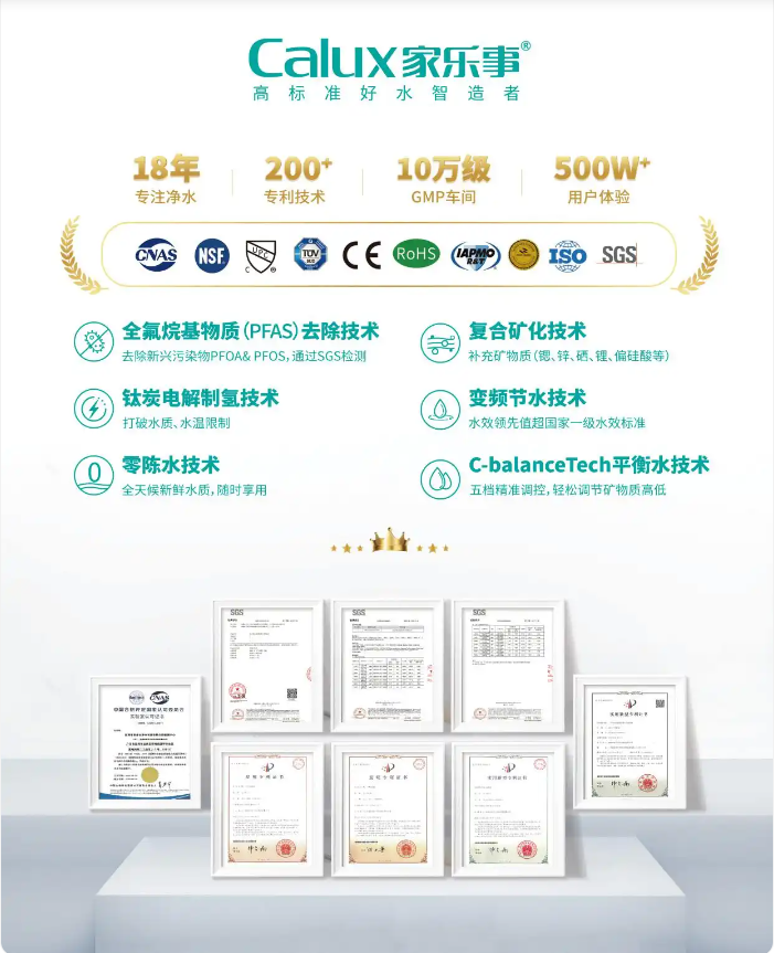 家樂事凈水器榮譽(yù)